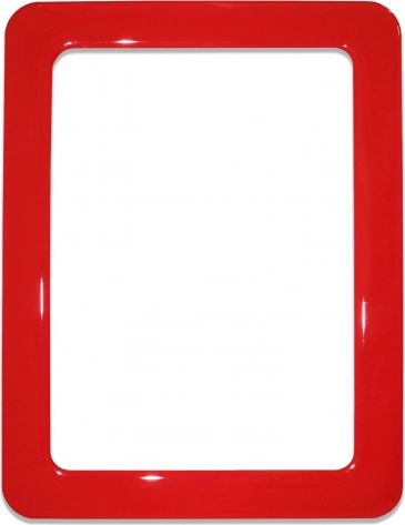 Magnetični samoljepljivi okvir veličine 16,0x11,8 cm - crveni