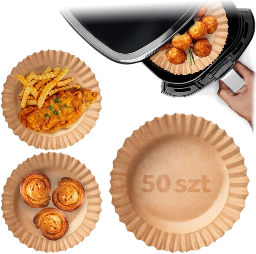 Papirnati ulošci za fritezu na vrući zrak 20 cm – 50 kom Berdsen