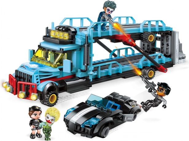 Qman Police Battle Force zasjeda kamionu građevni set