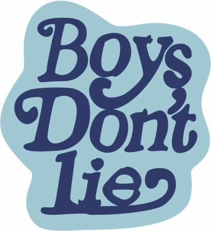 Dekorativni mekani tepih Boy's don't lie 100 × 100 cm plavi
