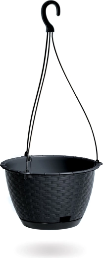 Viseća žardinjera Ratolla Round W 24,3 cm antracit
