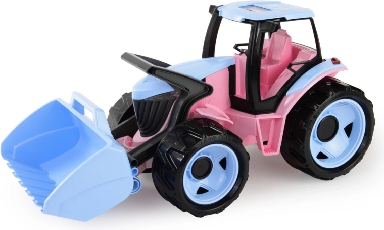 Dječji traktor s radlicom 62 cm, ružičasti