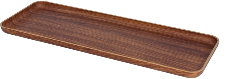 Plastični poslužavni pladanj 13 × 36,5 cm, orahasto smeđi