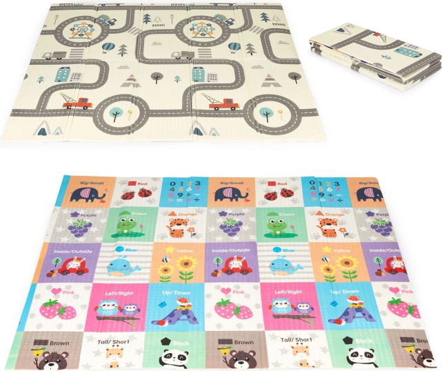 Sklopiva obostrana pjenasta edukativna podloga 178×198 cm s torbom