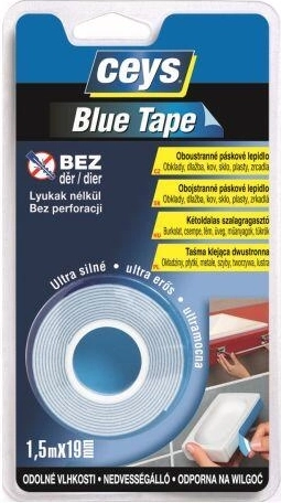 Dvostrana montažna traka BLUE CEYS 19 mm × 1,5 m