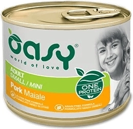Oasy One Protein pašteta za odrasle pse Small/Mini sa svinjetinom 200 g