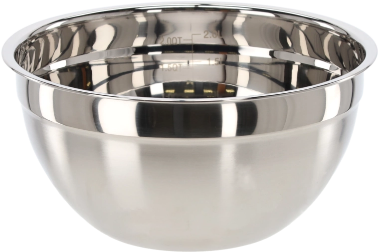 Posuda od nehrđajućeg čelika s unutarnjom mjernom skalom 20 cm, 2,8 l s poklopcem