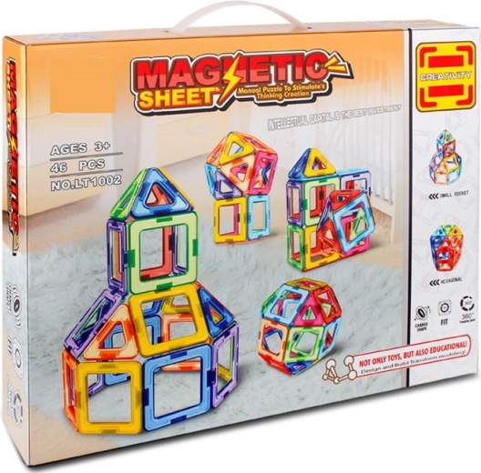Magnetička građevna set Magnetic Sheet – 46 dijelova