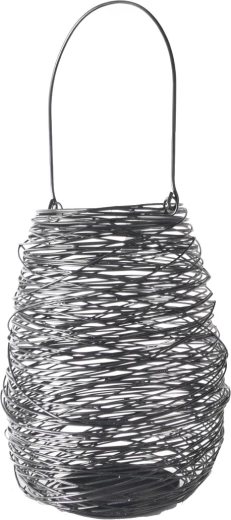 Metalni svijećnjak crni 20 × 20 × 27 cm