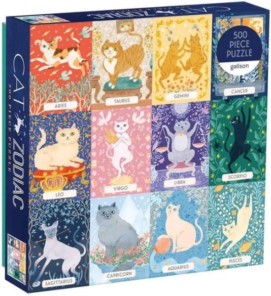 Puzzle Mačji zodijak 500 dijelova od Galisona