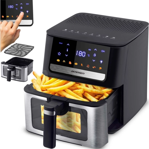 Ulja na vrući zrak friteza 6,5 l 1700 W s prozorčićem BERDSEN
