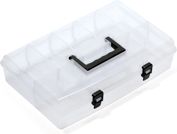 Plastični organizator s prozirnim poklopcem 359 × 238 × 85 mm