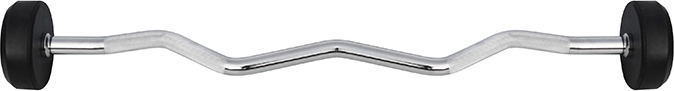 Zakrivljena obostrana EZ šipka HMS Premium 10 kg
