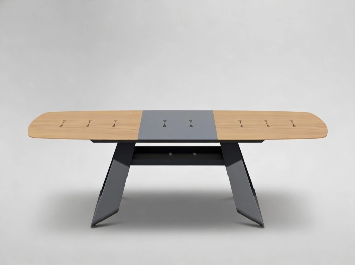 Aluminijski vrtni stol THOMPSON, na razvlačenje 180–240 × 90 × 78 cm, sivi