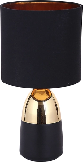 Stolna lampa s metalnom bazom u zlatnoj i crnoj boji 16 × 31 cm