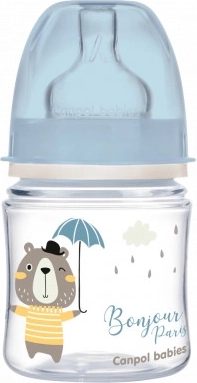 Canpol babies Bočica sa širokim grlom BONJOUR PARIS 120 ml plava