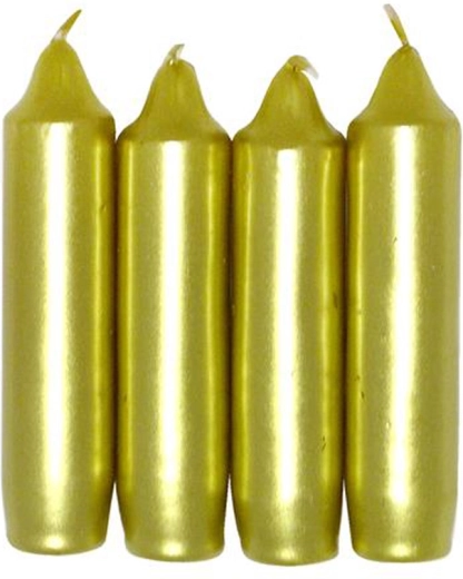 Zlatne adventske svijeće ø 2,5 cm – set 4 kom