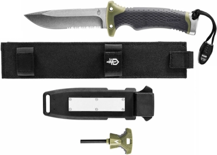 Gerber Ultimate Survival – nož za preživljavanje 12 cm sa Stonewash obradom i futrolom