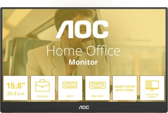 Prijenosni monitor 15,6" IPS s Mini HDMI, USB-C i zvučnicima