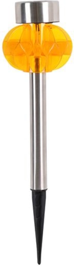 Solarna vrtna svjetiljka 8 × 34 cm plast/nehrđajući čelik, LED
