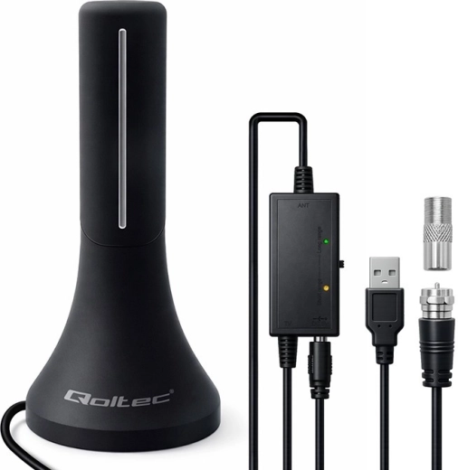 Unutarnja DVB-T/T2 antena sa pojačalom, 4K, visok dobitak 32 dBi, kabel 4 m