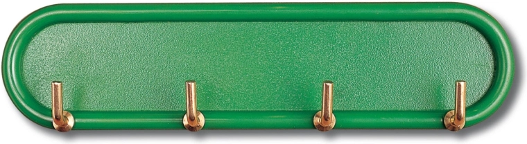 Samoljepljiva vješalica s 4 kukice, plastika i metal, mješavina boja