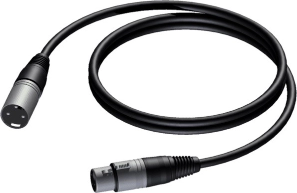 Simetrični mikrofonski kabel XLR muški – XLR ženski 3 m