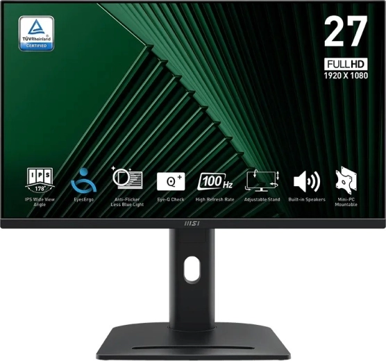 MSI Pro MP275PG 27" IPS Full HD monitor 100 Hz s ergonomskim stalkom