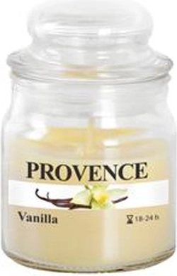 Svijeća u staklu s poklopcem vanilija 70 g