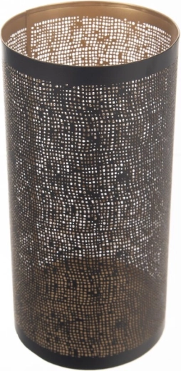 Metalni svijećnjak crno-zlatni 30 cm