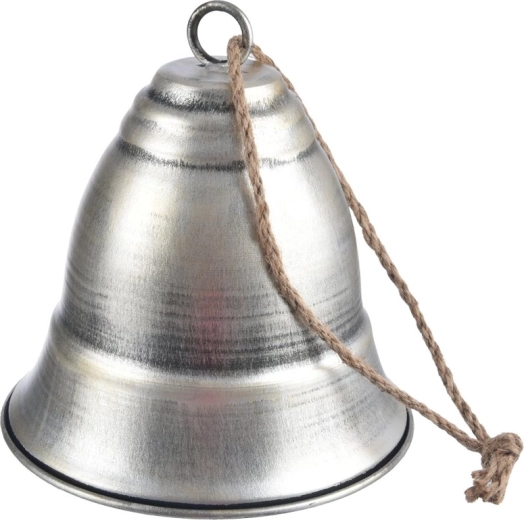Viseće metalno zvono smeđe antik 19 cm