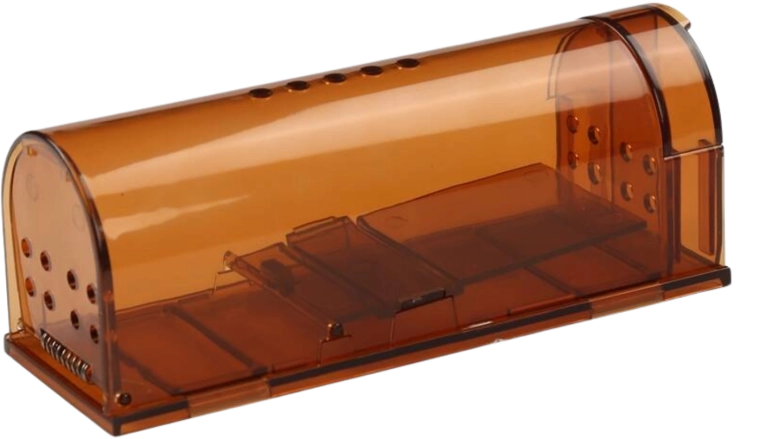 Humana živa zamka za miše i štakore, prozirna, 17 × 6,2 × 6,4 cm, 2 kom