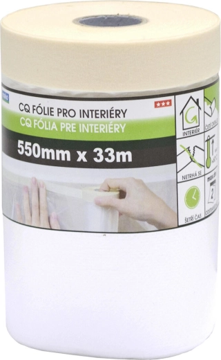 Maskirna unutarnja traka s prekrivnom folijom 55 cm × 33 m
