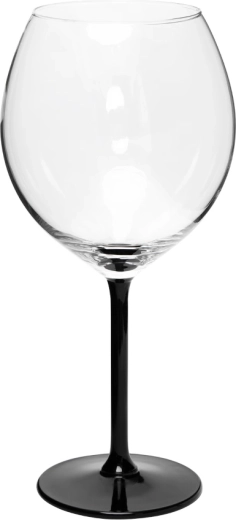 XXL čaša na stalku 700 ml s crnom nožicom