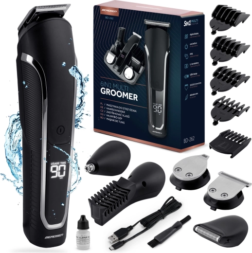 Berdsen set za brijanje i šišanje 6u1 Barber Master crni