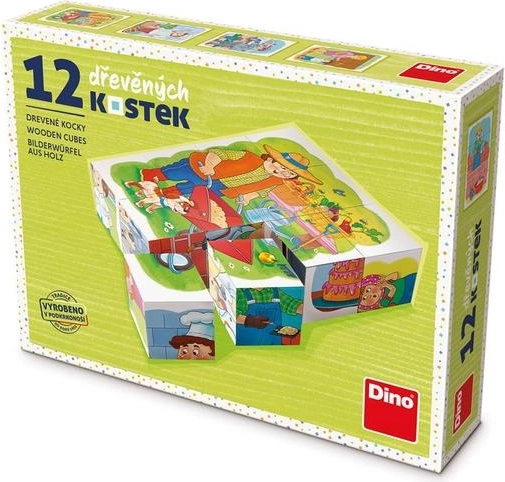 Dino edukativne kocke Zanimanja - set od 12 kocki