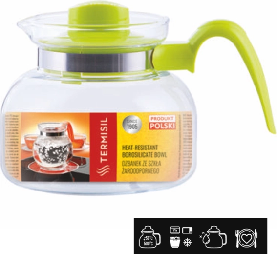 Vatrootporni stakleni vrč 1 l TERMISIL Maja