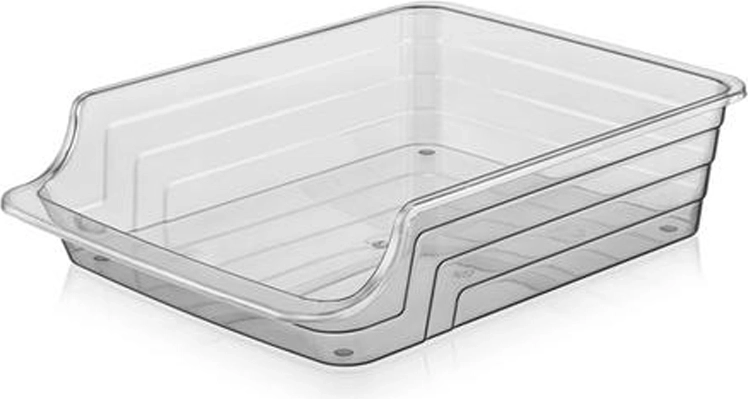 Plastični organizator MAXI 34 × 24,5 × 8 cm, prozirni antracit