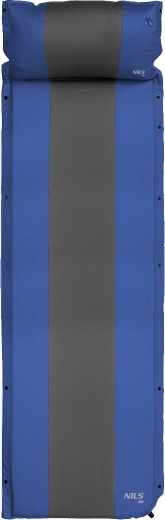 Samonapuhujuća prostirka s integriranim jastukom NILS Camp plava