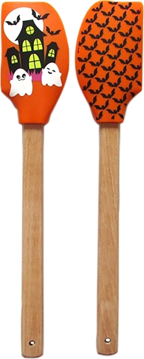 Silikonska lopatica s drvenom drškom 31 cm
