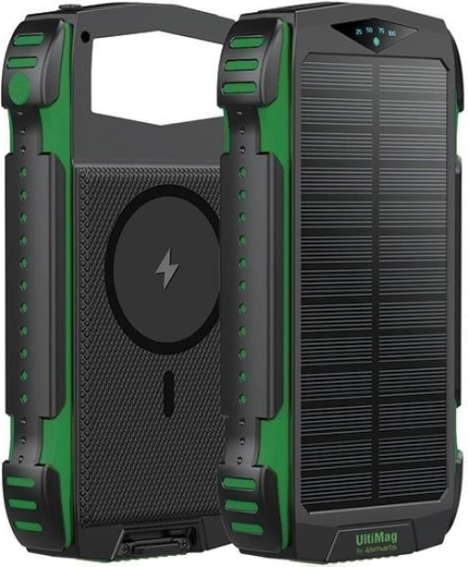 Solarna power banka 4smarts TitanPack UltiMag 20000 mAh, otporna, zelena
