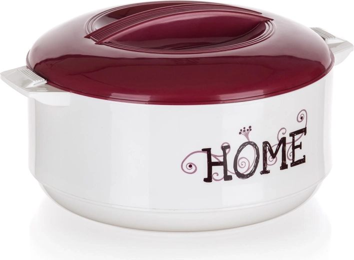 Termo posuda s inox uloškom HOME 3,5 l bijela/bordo