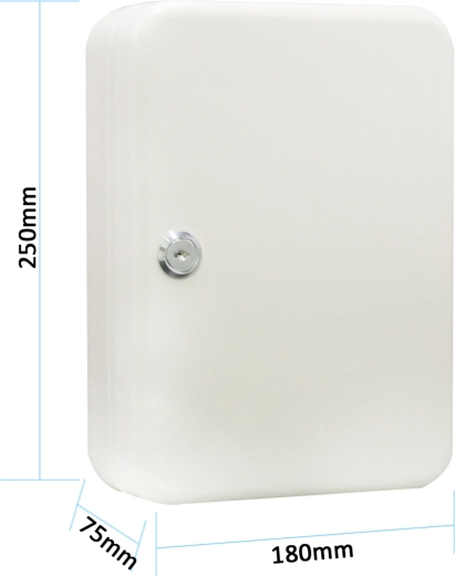 Ormar za ključeve za 48 ključeva, siva, 250 × 180 × 75 mm