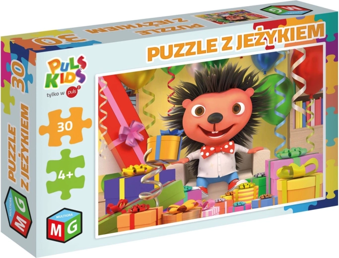 Puzzle Ježić – rođendan, 30 dijelova