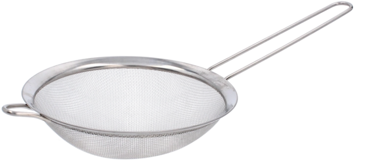 Metalno kuhinjsko cjedilo s ručkom 18 cm