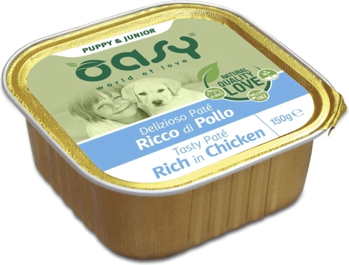 Oasy Tasty Paté Puppy & Junior pileća pašteta za štence 150 g