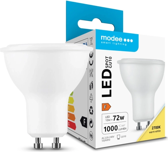 Modee LED spot žarulja 10 W GU10 1000 lm toplo bijela 2700 K 110°