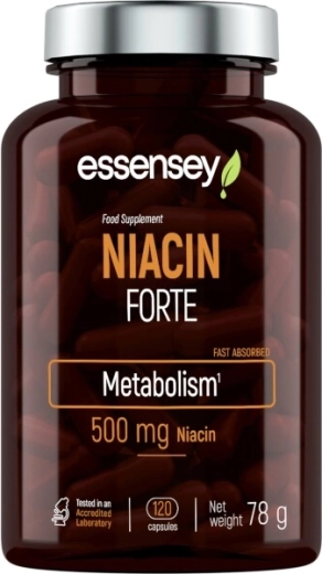 Essensey Niacin Forte vitamin B3 500 mg, 120 kapsula