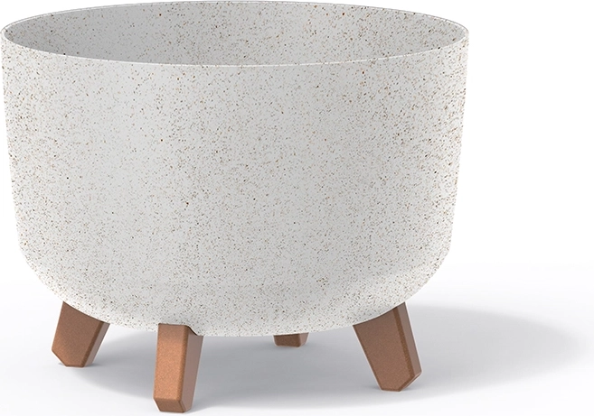 Lončanica na nožicama Gracia Standard Eco Wood 28,5 cm – bijela