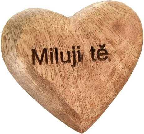 Dekorativno srce mango „Volim te“